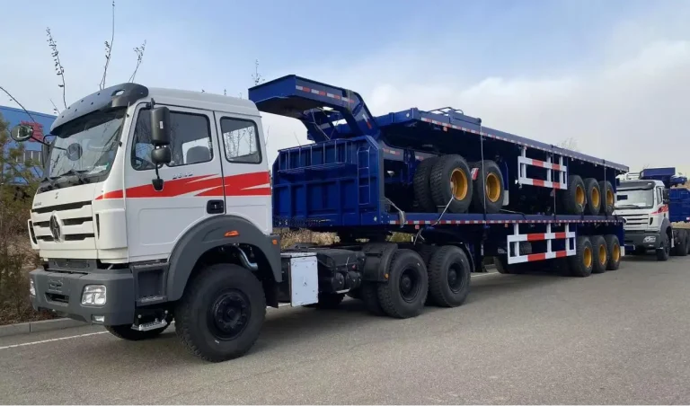 Mongkai Flatbed Double Trailer